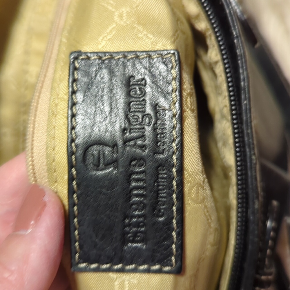 Black leather Etienne Aigner Purse - Picture 10 of 14